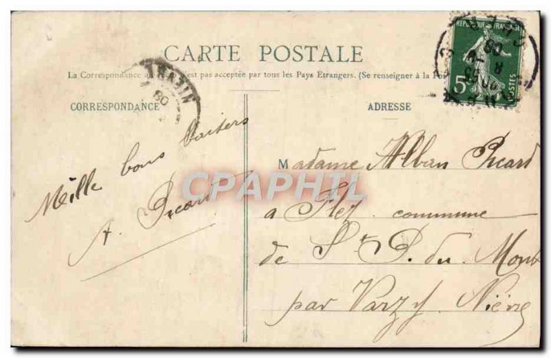 Old Postcard Bourges Statue Jacques Coeur