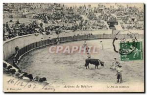 Old Postcard Bullfight Taurus Arenes de Beziers game Mantle