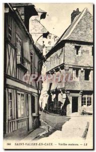 Old Postcard Saint Valery en Caux Old Houses