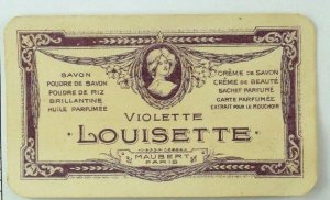1870's Victorian French Trade Card Violette Louisette Savon Art Nouveau P89