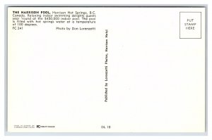 The Harrison Pool Harrison Hot Springs B. C. Canada Postcard Indoor Pool