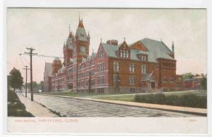 High School Hartford Connecticut 1910c postcard