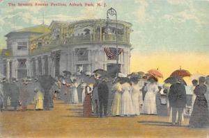 Asbury Park New Jersey Seventh Ave Pavilion Antique Postcard K49887