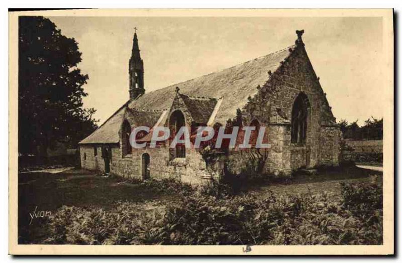 Old Postcard Brittany Pont Aven Finistere La Chapelle Tremalo in Nois Love