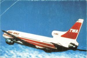 Br44778 The lockheed L1011 brussles and new york TWA plane airplane