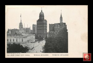 City Hall, World, Tribune Blidings, NYC  