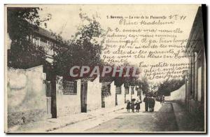 Old Postcard Sevran Rue de la Passerelle