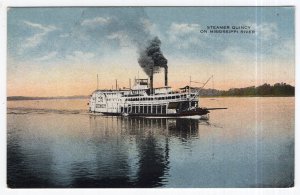 Steamer Quincy On Mississippi River