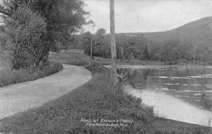 Newfoundland New Jersey Road at Brown's Pond Vintage Postcard AA50315