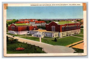 Vintage 1935 Postcard Gymnasium Natatorium Ohio State University Columbus Ohio