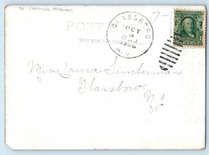 1906 Birthday Christmas Ornament Glassboro New Jersey NJ Antique Postcard