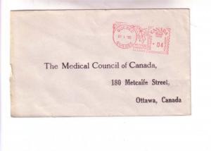 Stamps, Cover Medical Council of Canada, Quebec, Quebec, Meter 1953