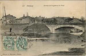 CPA STENAY Avenue de la gare (805493)