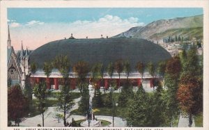 Utah Salt Lake City Great Mormon Tabernacle And Sea Gull Monument