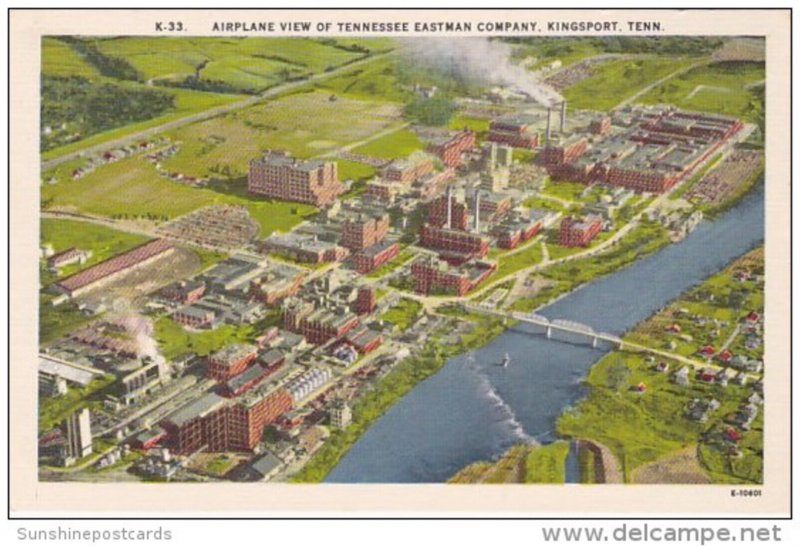 Airplane View Of Tennessee Eastman Company Kingsport Tennessee