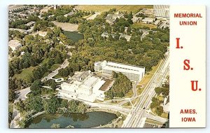 AMES, IA ~ c1960s ~ MEMORIAL UNION Iowa State University~ Story County Postcard