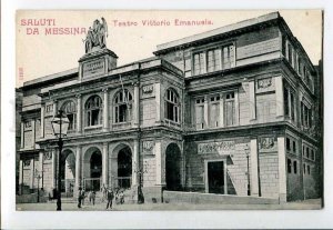 3075690 ITALY Saluti da Messina Teatro Vittorio Emanuele Old PC