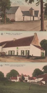 Waterloo Mont Jean Hougoumont La Belle Alliance 3x Farm Postcard s