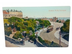 Old Tram Nr Madeira Walk Ramsgate Sussex Vintage Postcard C1910 VGC