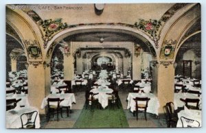 SAN FRANCISCO, CA California ~ Interior BISMARCK CAFE  c1910s Roadside Postcard