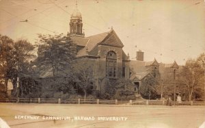 Real Photo Postcard Hemenway Gymnasium Harvard University Massachusetts~121444