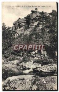 Old Postcard Quimperle The Rocks Devil