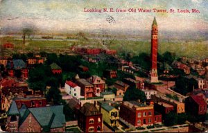 Water Towers Looking Northeast From Water Tower St Louis Missouri 1910