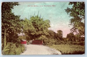c1910 Great Barrington Massachusetts MA Vintage Postcard Old Red Bridge Street