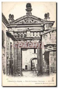 Old Postcard Villeneuve Avignon door of the former Charterhouse