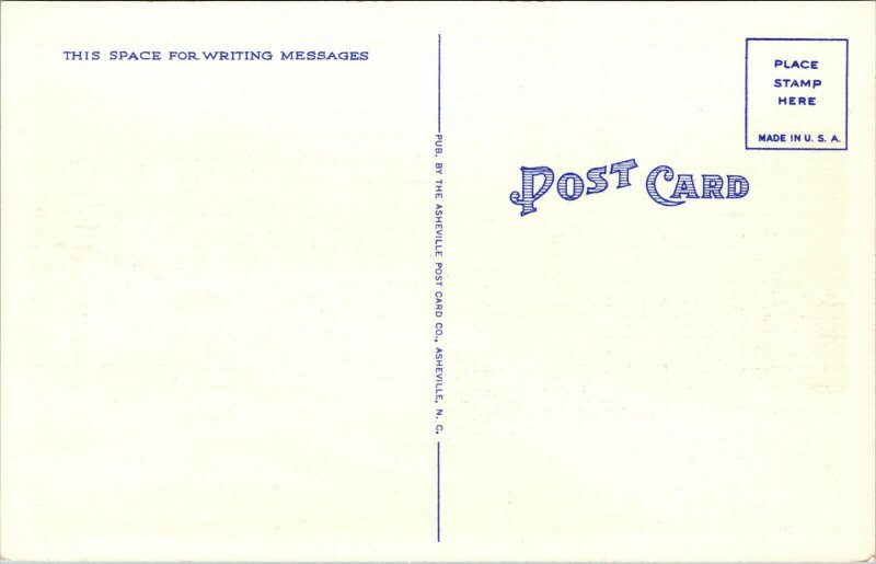 Vtg Clayton Georgia GA Saw Tooth Bridge Over Tiger Creek 1930s Linen Postcard