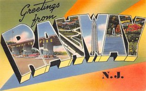 Greetings From Rahway, New Jersey USA 1944 