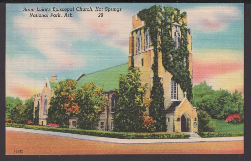 Arkansas HOT SPRINGS National Park - Saint Luke's Episcopal Church ~ Linen