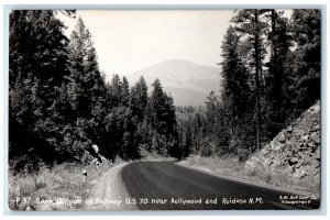 Dark Canyon On Highway US 70 Near Hollywood Ruidoso NM RPPC Photo Postcard