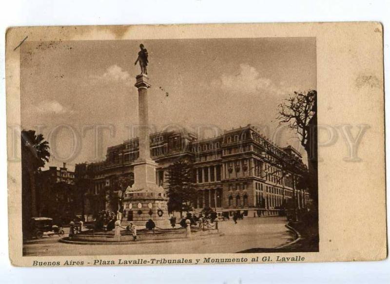191629 ARGENTINA BUENOS AIRES Plaza Lavalle Vintage RPPC