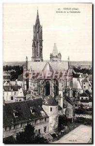 Old Postcard Senlis Apse of the Cathedral