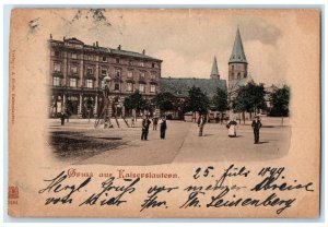 1899 Karlsberg Hotel Greetings from Kaiserslautern Germany Posted Postcard 