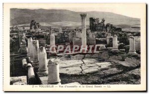 Old Postcard Volubilis Overview Morocco and Great Basin