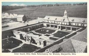 Marysville Ohio Reformatory For Women Inner Court Antique Postcard K20542