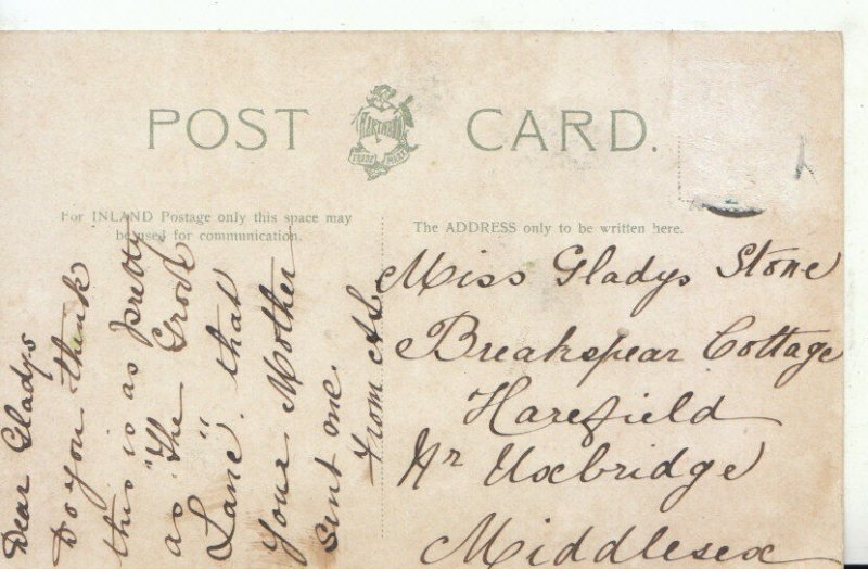 Channel Islands Postcard - La Hogue Lane - Jersey - Ref TZ181