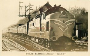 Railroad, English Electric, Deltic, Diesel Locomotive, Valentine's RPPC