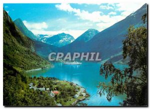 Postcard Modern Norw Grande Camping Geiranger