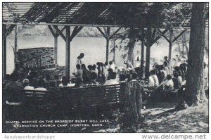 Chapel Service On Shore Of Bushy Hill Lake Incarnation Church Camp Ivoryton C...