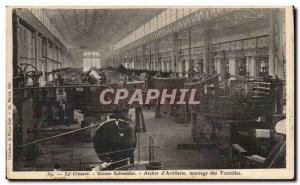 Old Postcard Le Creusot Factories Schneider Workshop & # 39artillerie mountin...