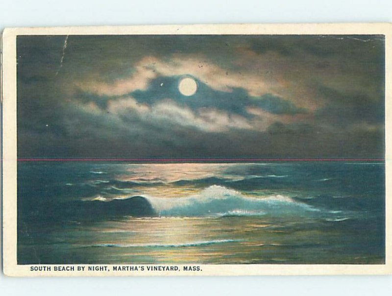 W-border SHORELINE SCENE Martha'S Vineyard Massachusetts MA AD7176
