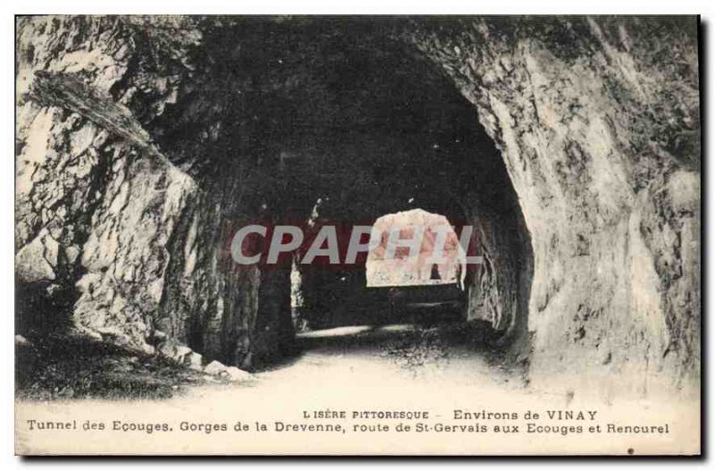 Old Postcard surroundings Vinay Tunnel Ecouges of Drevenne of St Gervais and ...