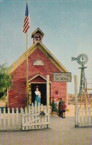 The Little Red School House Knotts Berry Farm Ghost Town California 1954