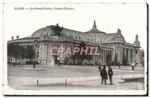 Old Postcard Paris Grand Palais Champs Elysees