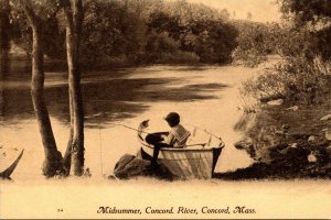 Massachusetts Concord Fishing Midsummer Concord River