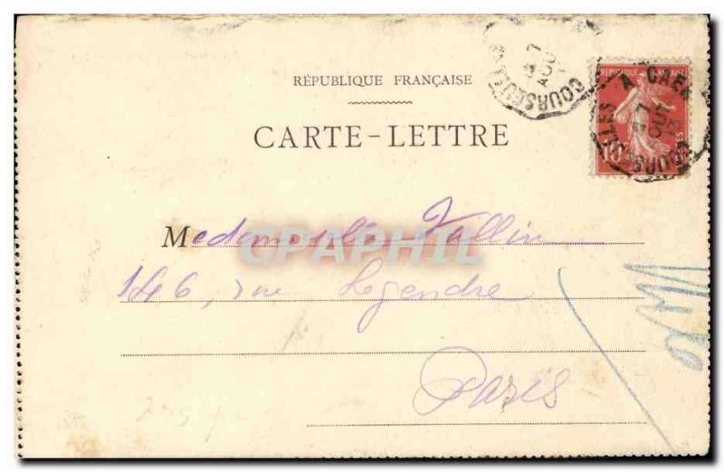 Old Postcard Bernieres Sur Mer Bahnhofstrasse chalets