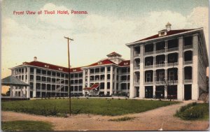 Panama Front View of Tivoli Hotel Vintage Postcard C134